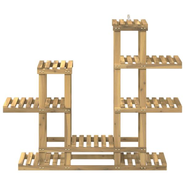 Pflanzenständer Weiß 118 x 25 x 96,5 cm Massivholz Akazie