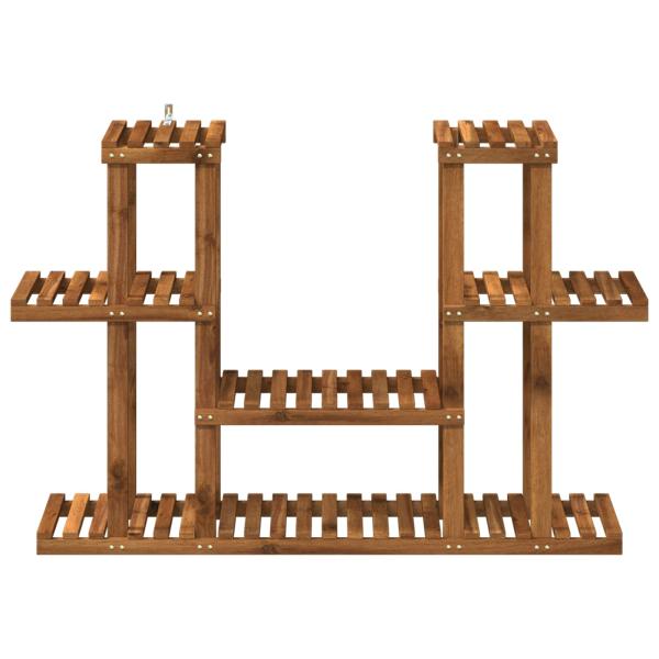 Pflanzenständer Natur 123 x 25 x 78,5 cm Massivholz Akazie