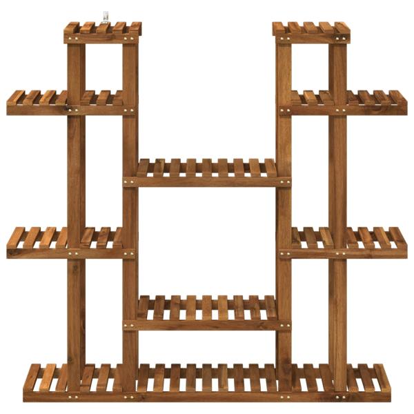 Pflanzenständer Natur 123 x 25 x 114,5 cm Massivholz Akazie