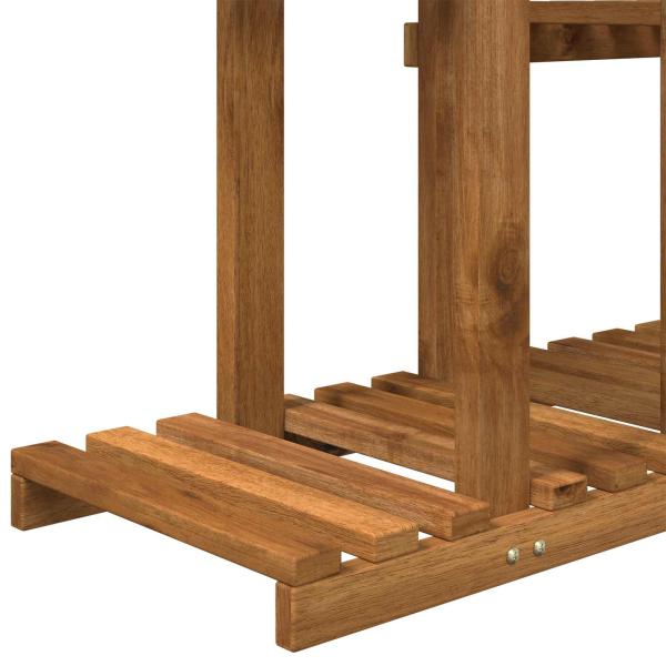 Pflanzenständer Natur 123 x 25 x 114,5 cm Massivholz Akazie