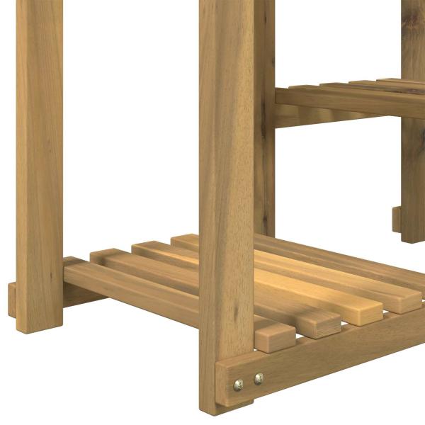 Pflanzenständer Weiß gewaschen 85 x 30 x 114,5 cm