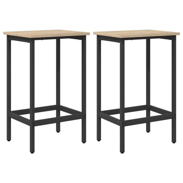 Barhocker 2 Stk. Sonoma-Eiche 40 x 32 x 64 cm Holzwerkstoff