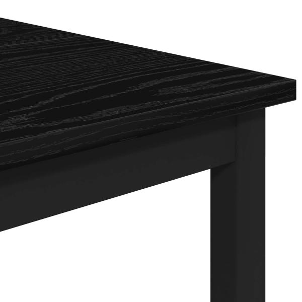 Barhocker Schwarz Eichen-Optik 40 x 32 x 74 cm Holzwerkstoff