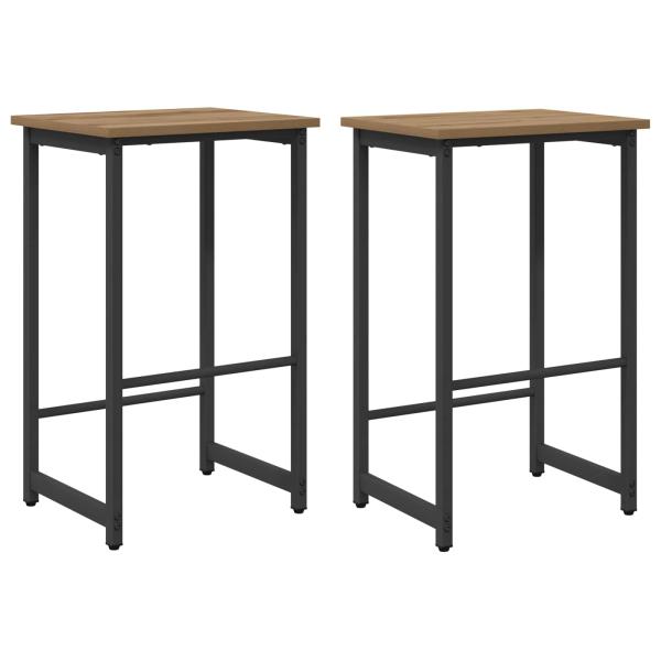 Barhocker 2 stk. Artisan-Eiche 40 x 32 x 64 cm Holzwerkstoff