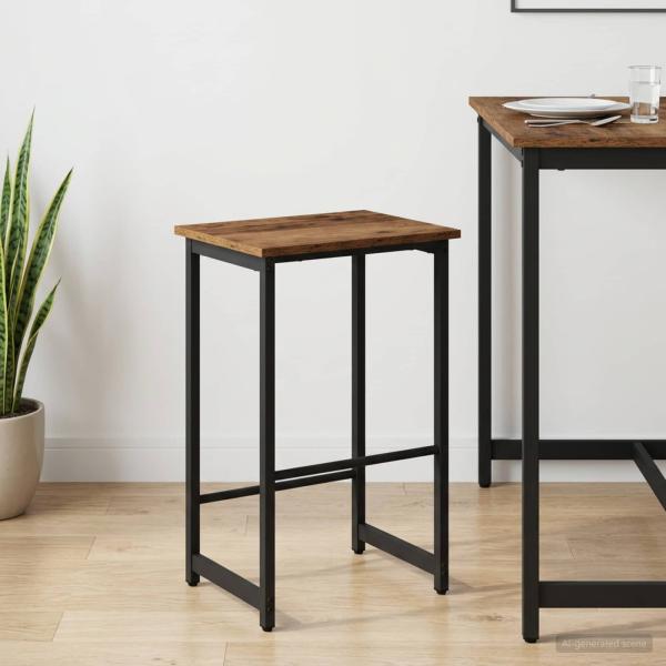 ARDEBO.de - Barhocker Altholz 40 x 32 x 74 cm Holzwerkstoff