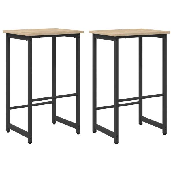 Barhocker 2 stk. Sonoma-Eiche 40 x 32 x 64 cm Holzwerkstoff