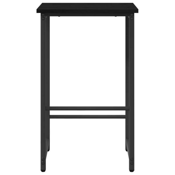 Barhocker 2 Stk. Schwarz Eichen-Optik 40 x 32 x 74 cm