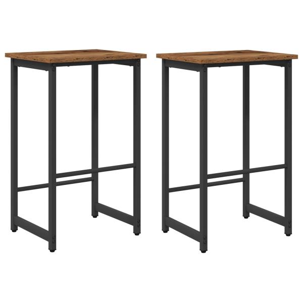 Barhocker 2 Stk. Altholz 40 x 32 x 64 cm Holzwerkstoff