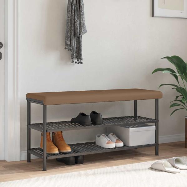 ARDEBO.de - Bankkissen Kunstleder Cappuccino Tiefe 35 cm