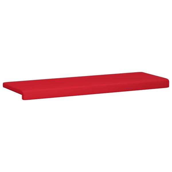 Bankkissen Kunstleder Rot Tiefe 35 cm