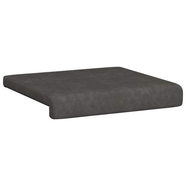 Bankkissen 2 stk. Kunstleder Schwarz Tiefe 35 cm