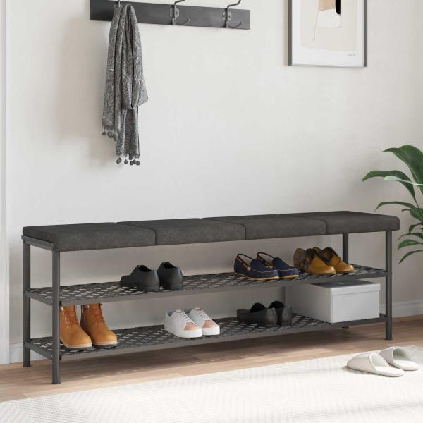ARDEBO.de - Bankkissen 4 stk. Kunstleder Schwarz Tiefe 35 cm