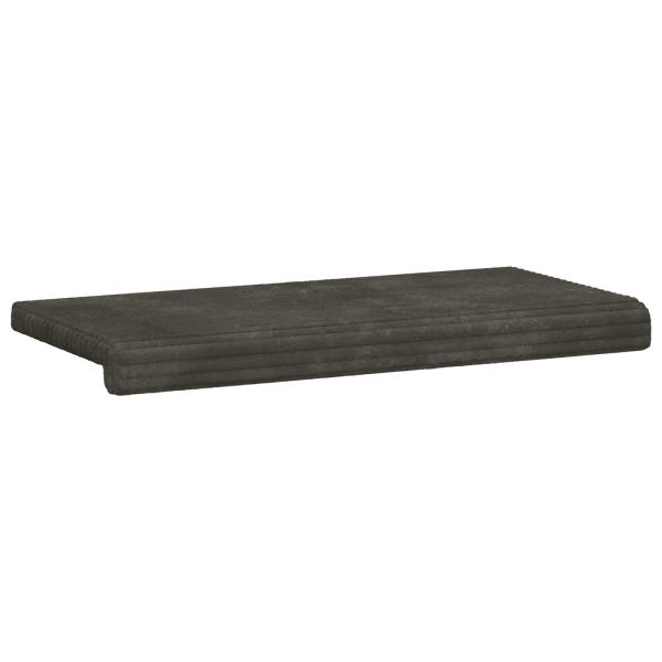 Bankkissen Plüschcord Anthrazit Tiefe 35 cm