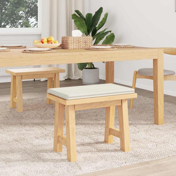 Bankkissen Plüschcord Creme Tiefe 35 cm