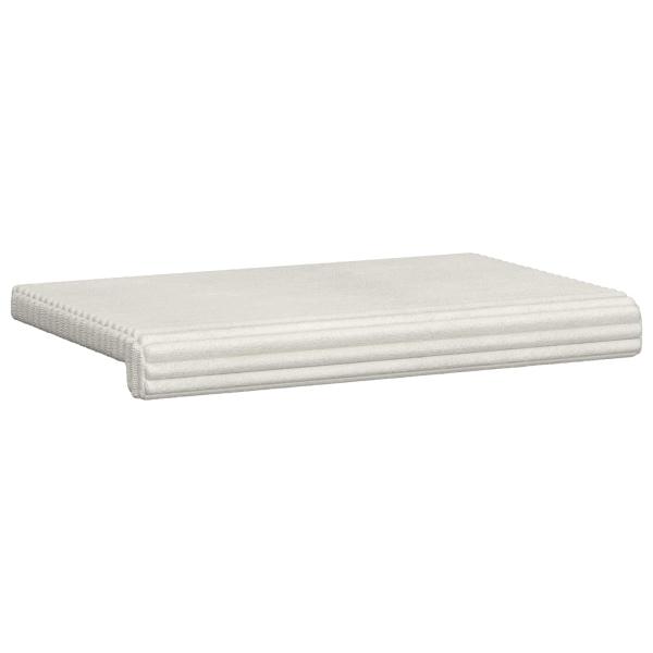 Bankkissen Plüschcord Creme Tiefe 35 cm