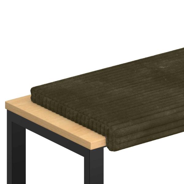 Bankkissen Plüschcord Grün Tiefe 35 cm