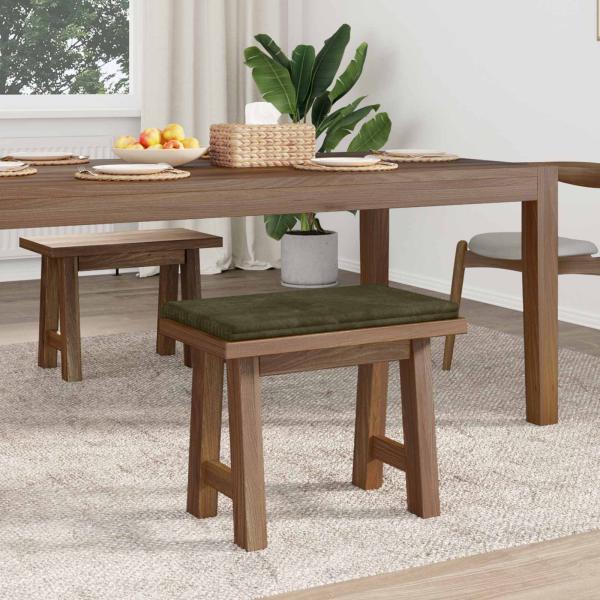Bankkissen Plüschcord Grün Tiefe 35 cm