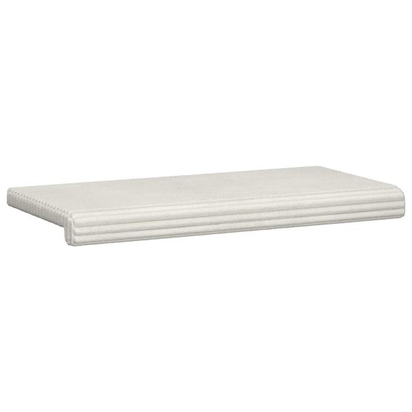 Bankkissen Plüschcord Creme Tiefe 35 cm