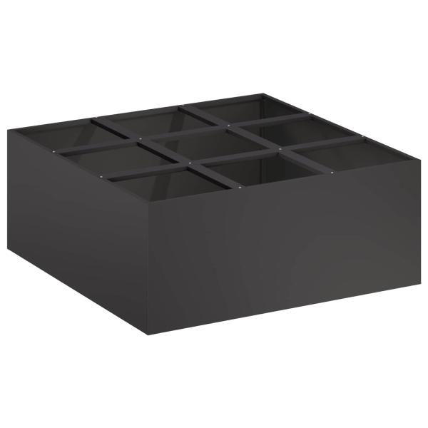 Garten-Pflanzgefäß Schwarz 100 x 100 x 20 cm