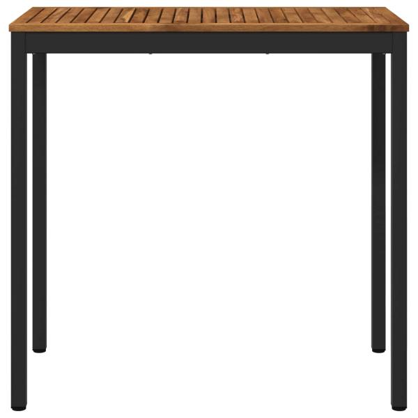 Gartenbar-Tisch Natürlich und Schwarz 108,5 x 55 x 105 cm