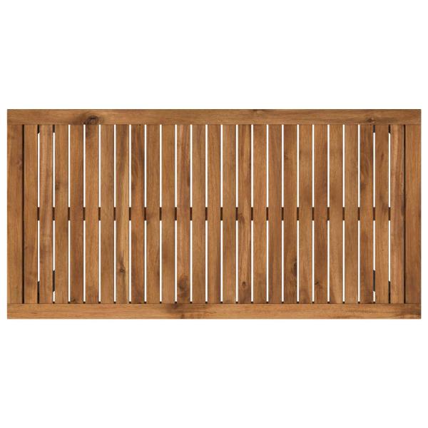 Gartenbar-Tisch Natürlich und Schwarz 108,5 x 55 x 105 cm