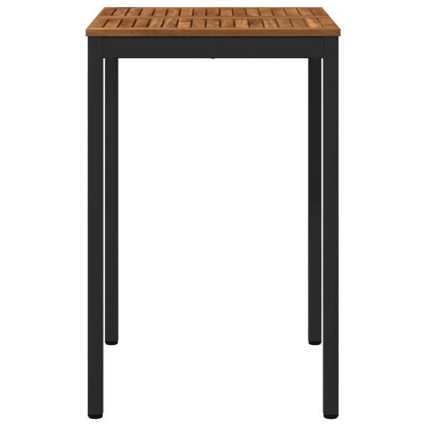 Gartenbar-Tisch Natürlich und Schwarz 70 x 68,5 x 105 cm