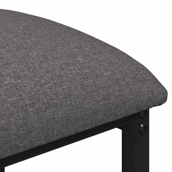 Barhocker Hellgrau 40 x 32 x 74 cm Holzwerkstoff