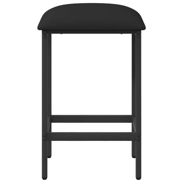 Barhocker 2 Stk. Schwarz 40 x 32 x 74 cm Holzwerkstoff