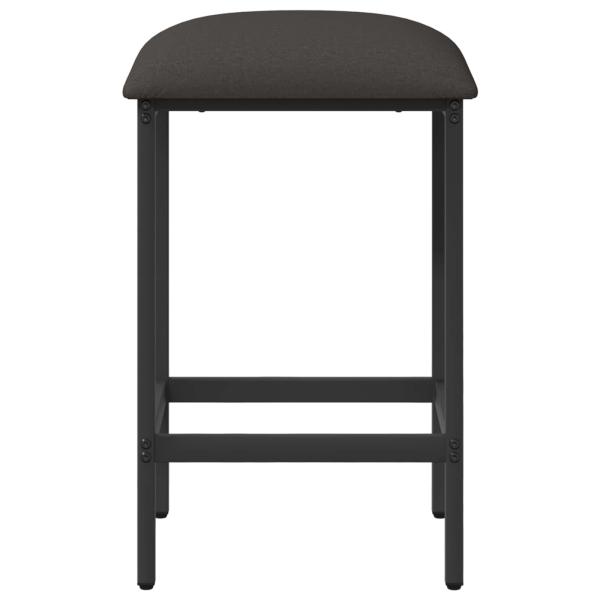 Barhocker 2 Stk. Dunkelgrau 40 x 32 x 64 cm Holzwerkstoff
