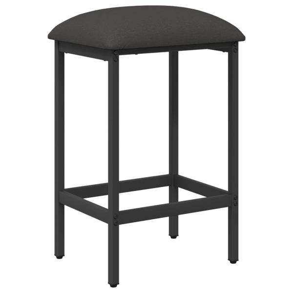 Barhocker Dunkelgrau 40 x 32 x 64 cm Holzwerkstoff