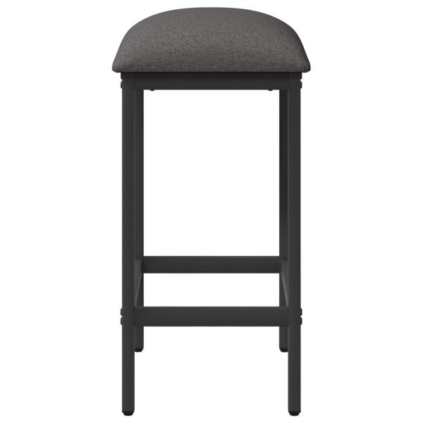 Barhocker Hellgrau 40 x 32 x 64 cm Holzwerkstoff