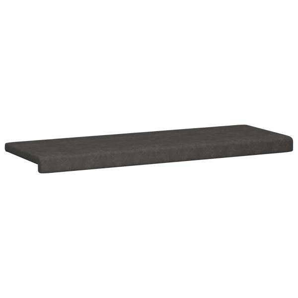Bankkissen Kunstleder Schwarz Tiefe 35 cm