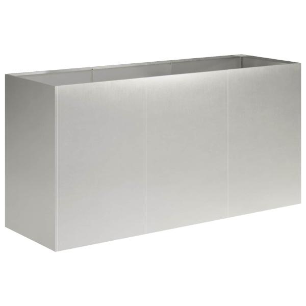 Garten-Pflanzgefäß Silber 120 x 40 x 60 cm Edelstahl