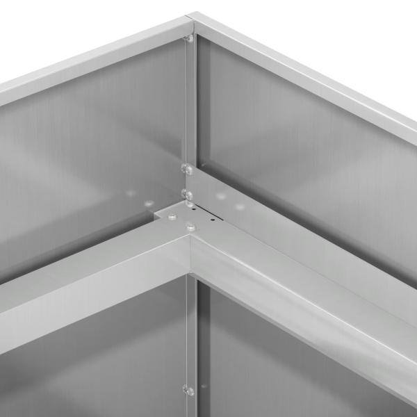 Garten-Pflanzgefäß Silber 120 x 40 x 60 cm Verzinkter Stahl