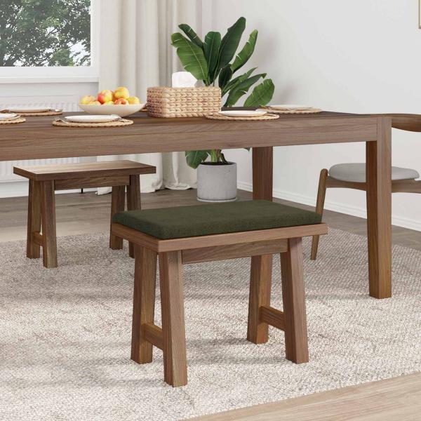 Bankkissen Kunstwildleder Olivegrün Tiefe 35 cm
