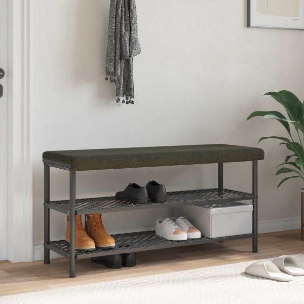 ARDEBO.de - Bankkissen Kunstwildleder Olivegrün Tiefe 35 cm