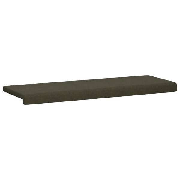 Bankkissen Kunstwildleder Olivegrün Tiefe 35 cm