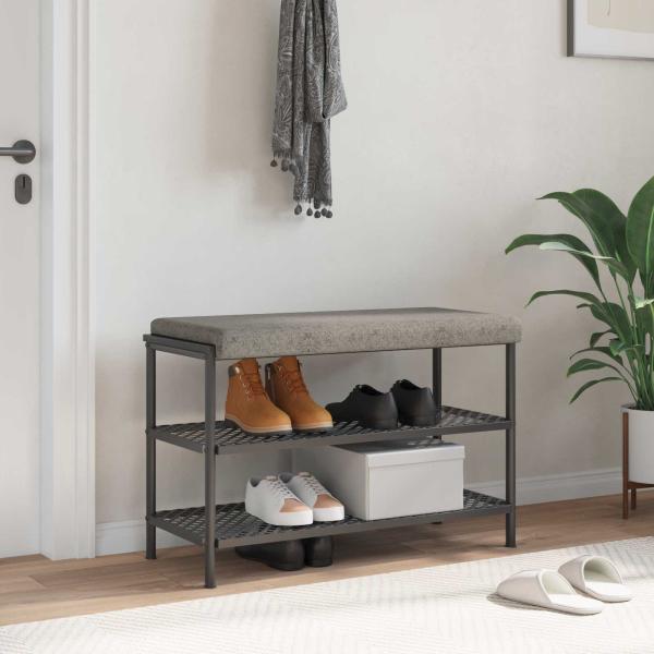 ARDEBO.de - Bankkissen Kunstwildleder Hellgrau Tiefe 35 cm