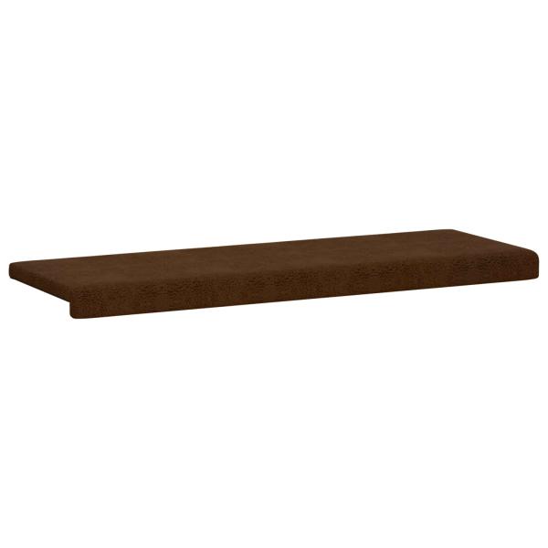 Bankkissen Kunstwildleder Braun Tiefe 35 cm