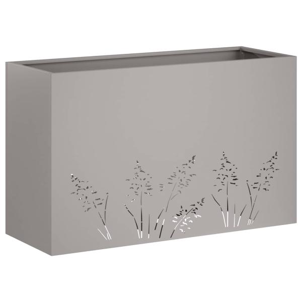 Garten-Pflanzgefäß 2 Stk. Rostoptik 80 x 20 x 49 cm