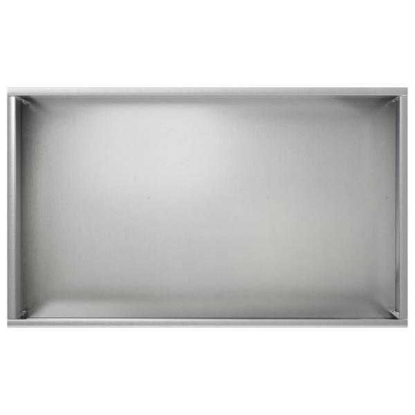 Garten-Pflanzgefäß Silber 50 x 30 x 49 cm Edelstahl