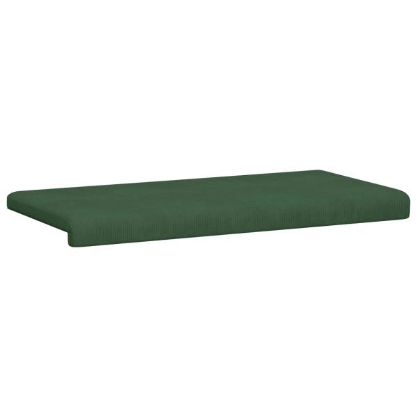 Bankkissen Cord Dunkelgrün Tiefe 35 cm
