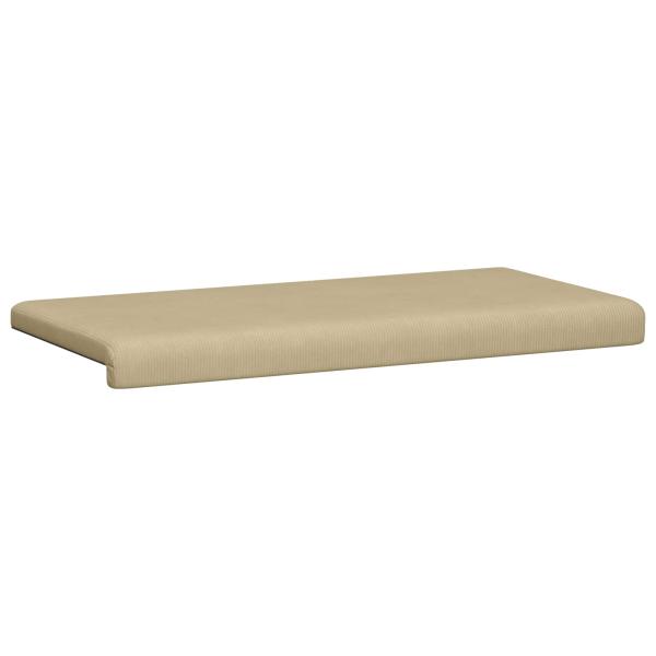 Bankkissen Cord Grau-Grün Tiefe 35 cm