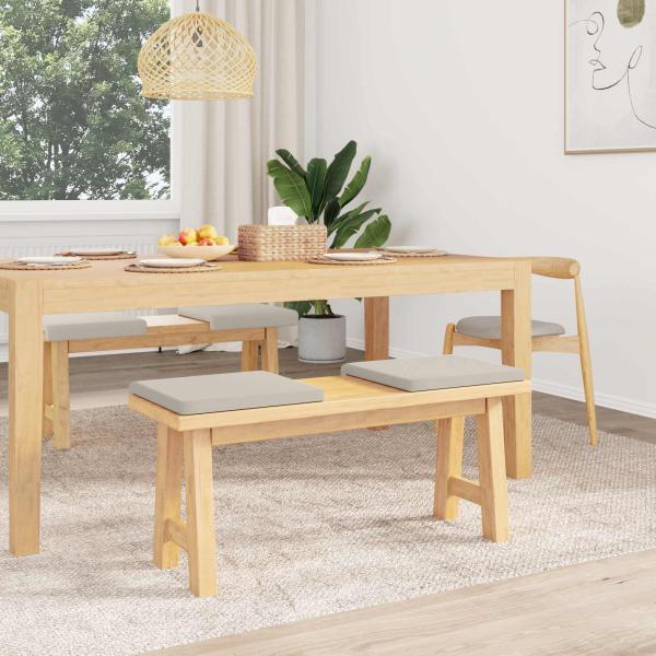 Bankkissen 4 stk. Strukturiertes Samt Hafer Tiefe 35 cm