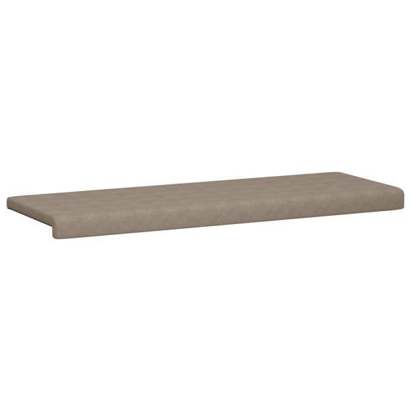 Bankkissen Mikrofaser Taupe Tiefe 35 cm