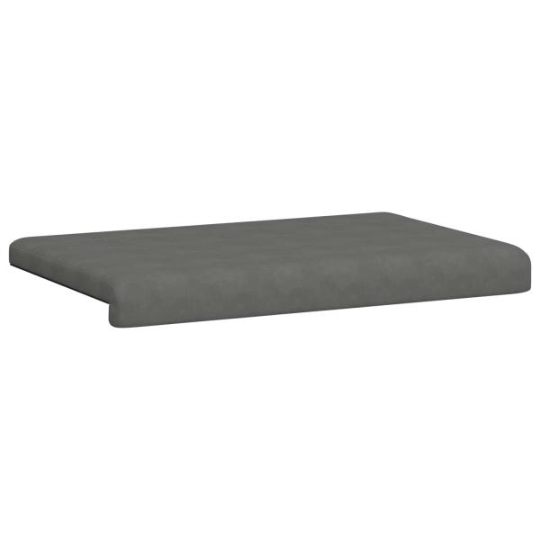Bankkissen Mikrofaser Dunkelgrau Tiefe 35 cm