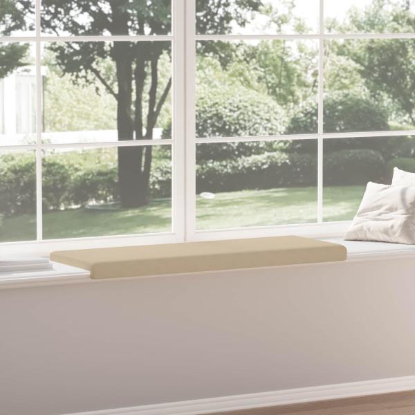 Bankkissen Mikrofaser Creme Tiefe 35 cm