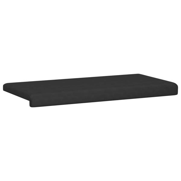 Bankkissen Mikrofaser Schwarz Tiefe 35 cm