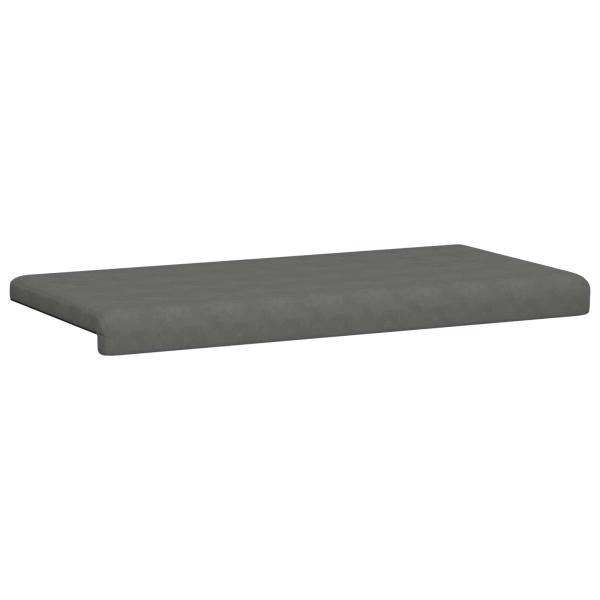 Bankkissen Mikrofaser Dunkelgrau Tiefe 35 cm