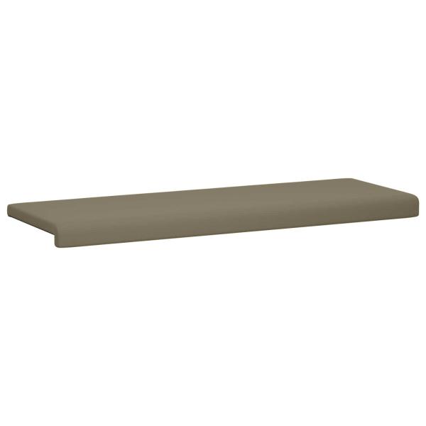 Bankkissen Strukturiertes Samt Khaki Tiefe 35 cm